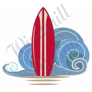 Surfboard - Machine Embroidery Design, Embroidery Designs, Machine Embroidery, Embroidery Patterns, Embroidery Files, Instant Download