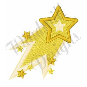 Shooting Star - Machine Embroidery Design, Embroidery Designs, Machine Embroidery, Embroidery Patterns, Embroidery Files, Instant Download