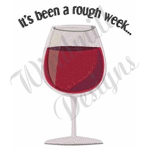 Wine Glass - Machine Embroidery Design, Embroidery Designs, Machine Embroidery, Embroidery Patterns, Embroidery Files, Instant Download