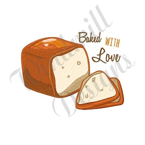 Loaf Of Bread - Machine Embroidery Design, Embroidery Designs, Machine Embroidery, Embroidery Patterns, Embroidery Files, Instant Download