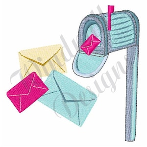 Cartas de buzón de correo - Diseño de bordado de máquina, diseños de bordado, bordado de máquina, patrones de bordado, archivos de bordado, descarga instantánea