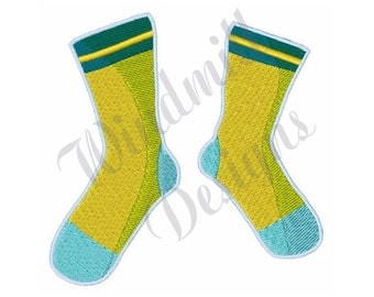 Pair Of Socks - Machine Embroidery Design, Embroidery Designs, Machine Embroidery, Embroidery Patterns, Embroidery Files, Instant Download
