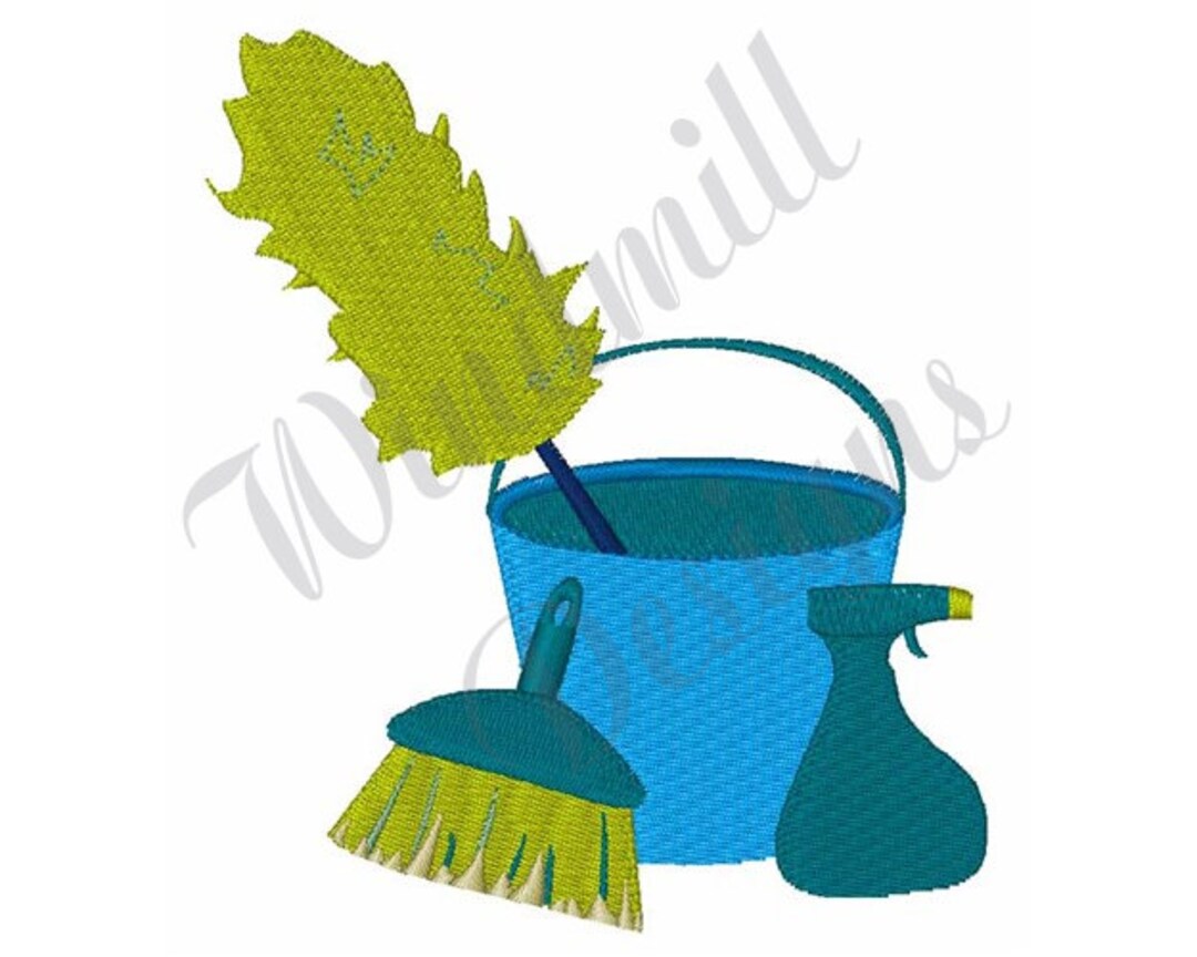Cleaning Supplies Machine Embroidery Design, Embroidery Designs