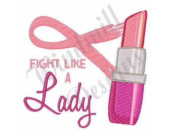 Pink Cancer Fight Machine Embroidery Design, Embroidery Designs, Machine Embroidery, Embroidery Patterns, Embroidery Files, Instant Download
