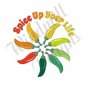 Spice Peppers Machine Embroidery Design, Embroidery Designs, Machine Embroidery, Embroidery Patterns, Embroidery Files, Instant Download