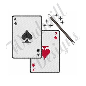 Tarjetas mágicas - Diseño de bordado de máquinas, diseños de bordado, bordado de máquinas, patrones de bordado, archivos de bordado, descarga instantánea