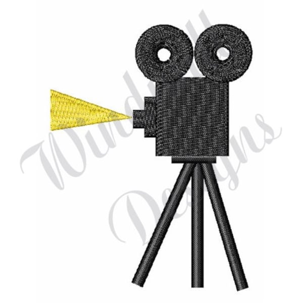 Movie Camera - Machine Embroidery Design, Embroidery Designs, Machine Embroidery, Embroidery Patterns, Embroidery Files, Instant Download