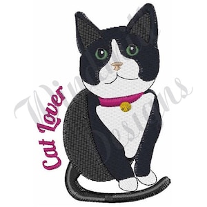 Cat Lover - Machine Embroidery Design, Embroidery Designs, Embroidery Patterns, Embroidery Files, Instant Download