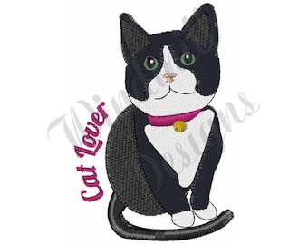 Amante de los gatos - Diseño de bordado a máquina, Diseños de bordado, Patrones de bordado, Archivos de bordado, Descarga instantánea