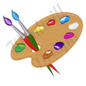 Paint Palette - Machine Embroidery Design, Embroidery Designs, Machine Embroidery, Embroidery Patterns, Embroidery Files, Instant Download