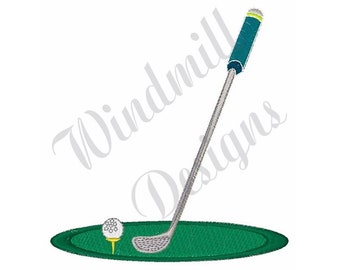 Golf Tee- Machine Embroidery Design, Embroidery Designs, Machine Embroidery, Embroidery Patterns, Embroidery Files, Instant Download