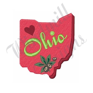 Ohio State - Maschine Stickerei Design, Stickerei Designs, Maschine Stickerei, Stickmuster, Stickdateien, sofortiger Download