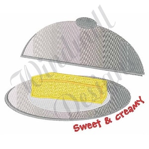 Butter Dish - Machine Embroidery Design, Embroidery Designs, Machine Embroidery, Embroidery Patterns, Embroidery Files, Instant Download