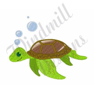 Sea Turtle - Machine Embroidery Design, Embroidery Designs, Machine Embroidery, Embroidery Patterns, Embroidery Files, Instant Download