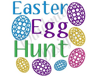 Easter Egg Hunt- Machine Embroidery Design, Embroidery Designs, Machine Embroidery, Embroidery Patterns, Embroidery Files, Instant Download