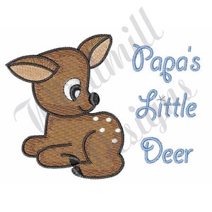 Papas Little Deer Machine Embroidery Design, Embroidery Designs, Machine Embroidery, Embroidery Patterns, Embroidery Files, Instant Download