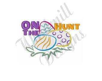 On The Egg Hunt - Machine Embroidery Design, Embroidery Designs, Machine Embroidery, Embroidery Patterns, Embroidery Files, Instant Download