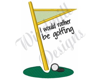 Liever Golfing Machine Borduurwerk Ontwerp, Borduurwerk Ontwerpen, Machine Borduurwerk, Borduurpatronen, Borduurbestanden, Instant Download
