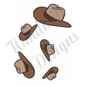 Cowboy Hats - Machine Embroidery Design, Embroidery Designs, Machine Embroidery, Embroidery Patterns, Embroidery Files, Instant Download