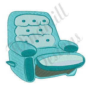 Recliner Chair -Machine Embroidery Design, Embroidery Designs, Machine Embroidery, Embroidery Patterns, Embroidery Files, Instant Download