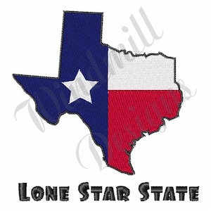 Lone Star Texas - Machine Embroidery Design, Embroidery Designs, Machine Embroidery, Embroidery Patterns, Embroidery Files, Instant Download