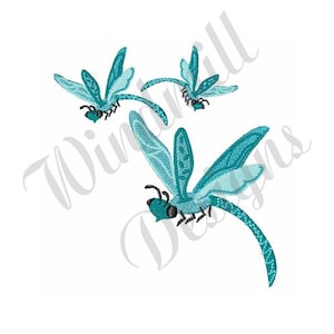Dragonflies - Machine Embroidery Design, Embroidery Designs, Machine Embroidery, Embroidery Patterns, Embroidery Files, Instant Download