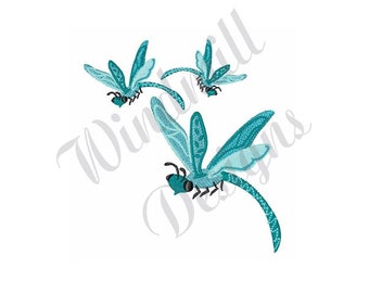 Dragonflies - Machine Embroidery Design, Embroidery Designs, Machine Embroidery, Embroidery Patterns, Embroidery Files, Instant Download