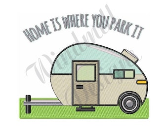 Camper - Machine Embroidery Design, Embroidery Designs, Machine Embroidery, Embroidery Patterns, Embroidery Files, Instant Download
