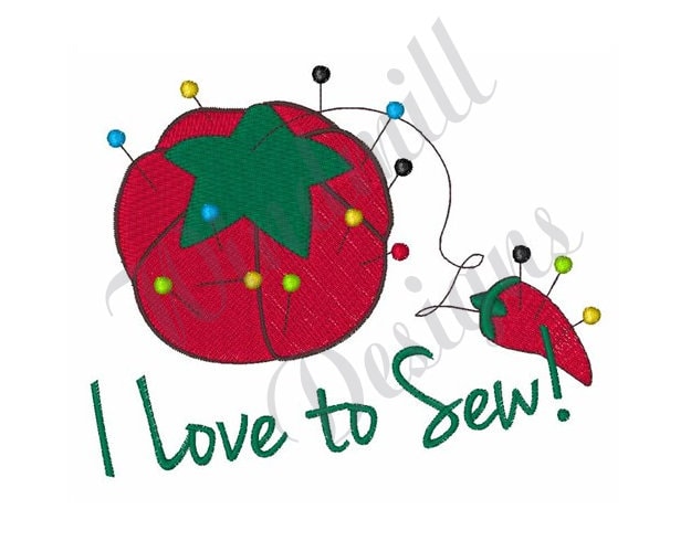 Pin Cushion Sewing - Machine Embroidery Design, Embroidery Designs ...