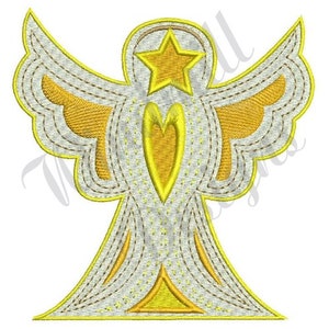 Ripple Angel - Maschinenstickdesign, Stickdesigns, Stickmuster, Stickdateien, Sofortiger Download