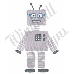 Robot - Machine Embroidery Design, Embroidery Designs, Machine Embroidery, Embroidery Patterns, Embroidery Files, Instant Download