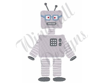 Robot - Machine Embroidery Design, Embroidery Designs, Machine Embroidery, Embroidery Patterns, Embroidery Files, Instant Download