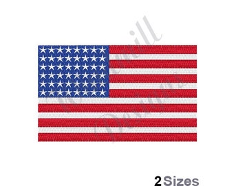 American Flag - Machine Embroidery Design, Embroidery Designs, Machine Embroidery, Embroidery Patterns & Files, Instant Download
