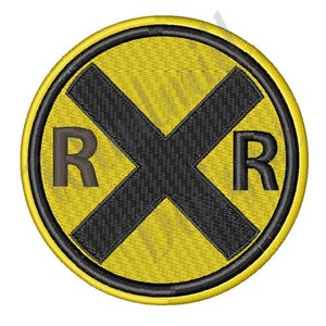 Railroad Crossing Machine Embroidery Design, Embroidery Designs, Machine Embroidery, Embroidery Patterns, Embroidery Files, Instant Download
