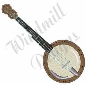 Musical Banjo - Machine Embroidery Design, Embroidery Designs, Machine Embroidery, Embroidery Patterns, Embroidery Files, Instant Download