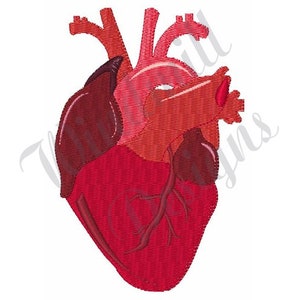 Human Heart - Machine Embroidery Design, Embroidery Designs, Machine Embroidery, Embroidery Patterns, Embroidery Files, Instant Download
