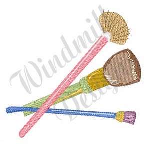 Make-Up Brushes - Machine Embroidery Design, Embroidery Designs, Machine Embroidery, Embroidery Patterns, Embroidery Files, Instant Download