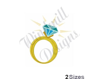 Diamond Ring - Machine Embroidery Design, Embroidery Designs, Machine Embroidery, Embroidery Patterns, Embroidery Files, Instant Download