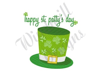 Happy St. Pattys Day - Machine Embroidery Design, Embroidery Designs, Machine Embroidery, Embroidery Patterns & Files, Instant Download
