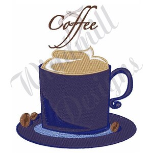 Coffee Cup - Machine Embroidery Design, Embroidery Designs, Embroidery Patterns, Embroidery Files, Instant Download