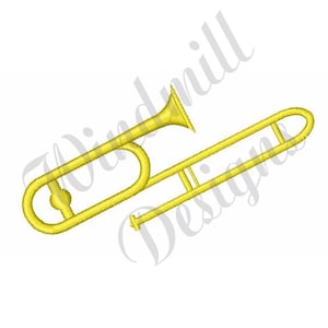 Trombone - Machine Embroidery Design, Embroidery Designs, Machine Embroidery, Embroidery Patterns, Embroidery Files, Instant Download