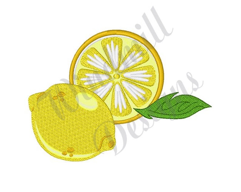 Lemons Machine Embroidery Design Embroidery Designs Etsy