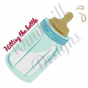 Baby Bottle - Machine Embroidery Design 2 sizes