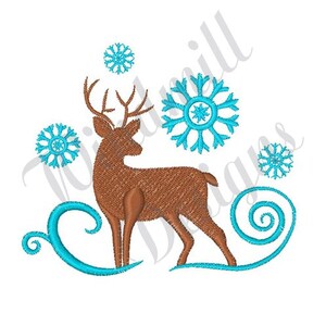 Deer Snowflakes - Machine Embroidery Design, Embroidery Designs, Machine Embroidery, Embroidery Patterns, Embroidery Files, Instant Download