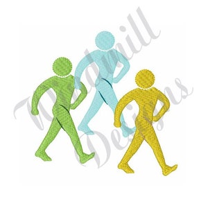 Walking Workout - Machine Embroidery Design, Embroidery Designs, Machine Embroidery, Embroidery Patterns, Embroidery Files, Instant Download