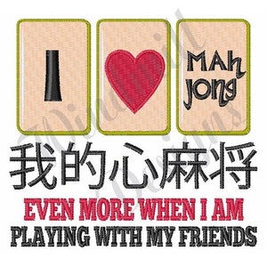Mahjong & Friends Design de bordado à máquina, Desenhos de bordado, Bordado à máquina, Padrões de bordado, Arquivos de bordado, Download instantâneo