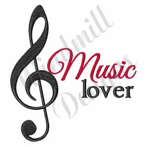 Music Lover - Machine Embroidery Design, Embroidery Designs, Machine Embroidery, Embroidery Patterns, Embroidery Files, Instant Download