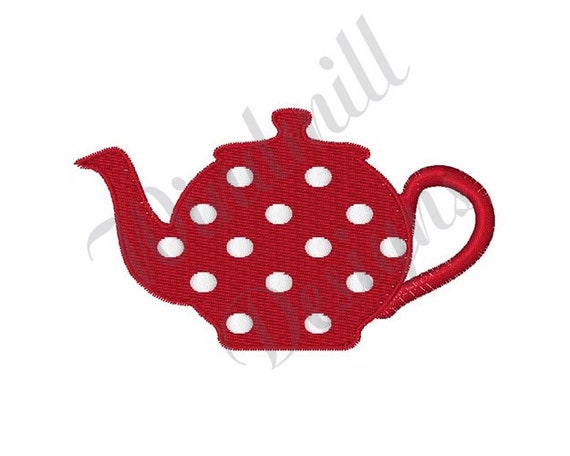 Tea Pot - Machine Embroidery Design, Embroidery Designs, Machine Embroidery, Embroidery Patterns, Embroidery Files, Instant Download