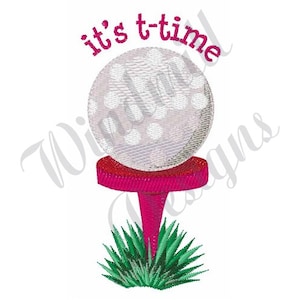 Golf Tee Time - Machine Embroidery Design, Embroidery Designs, Machine Embroidery, Embroidery Patterns, Embroidery Files, Instant Download