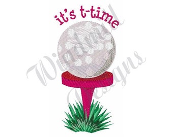 Golf Tee Time - Machine Embroidery Design, Embroidery Designs, Machine Embroidery, Embroidery Patterns, Embroidery Files, Instant Download